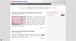 Desktop Screenshot of financesentral.com