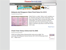 Tablet Screenshot of financesentral.com